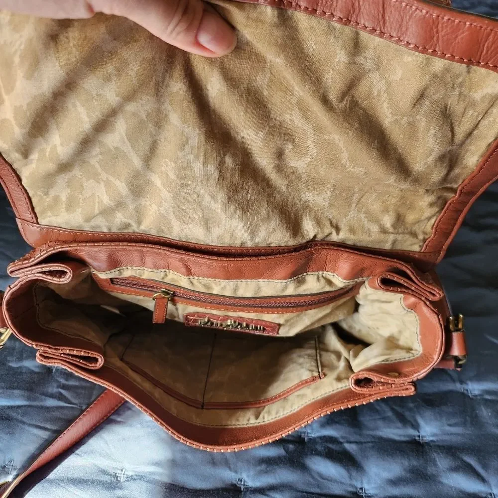 EUC Elegant Tan Sam Edleman Leather Shoulder Bag